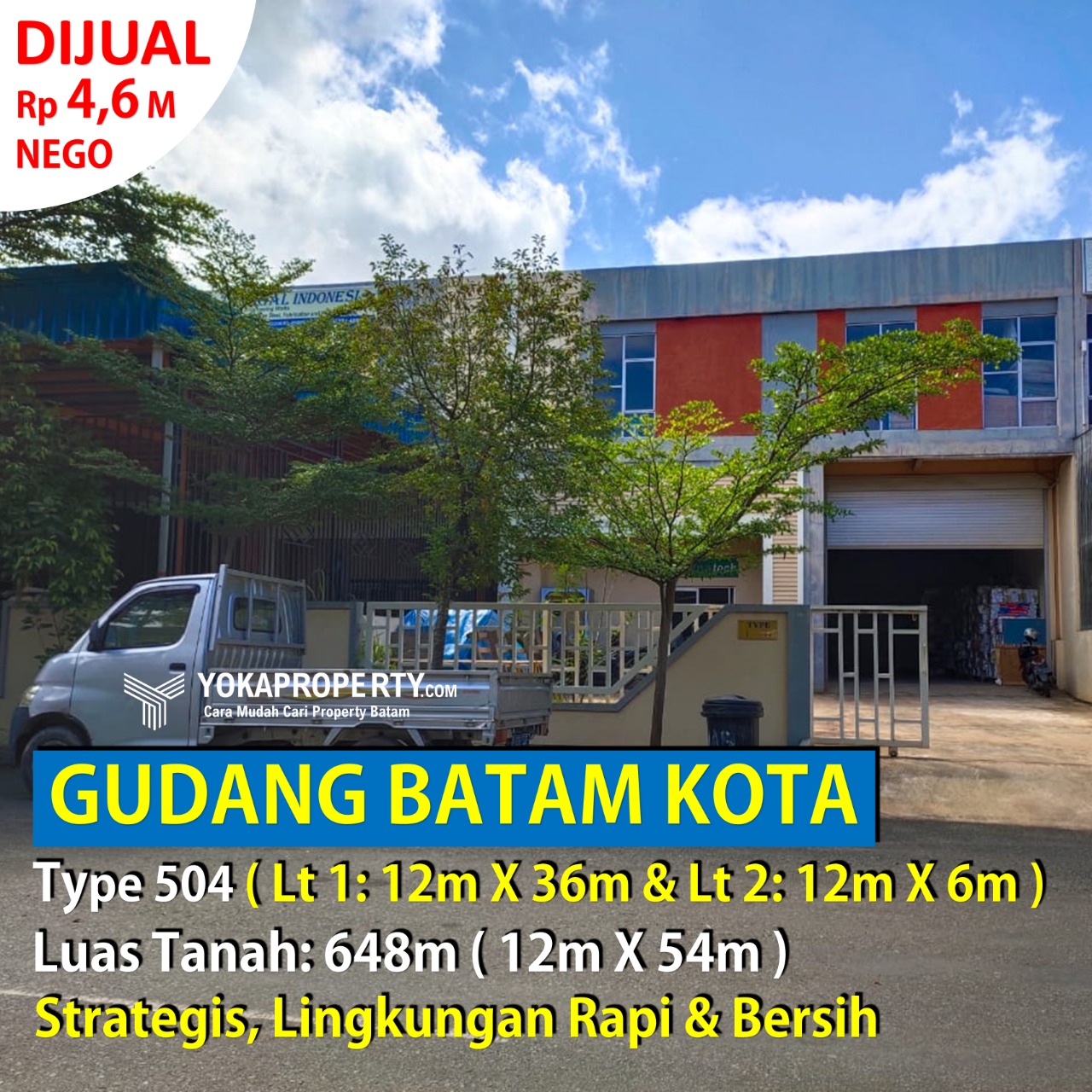 Strategis di Batam Kota!